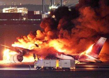 BREAKING: Passenger Plane Carrying 379 In Collision Accident At Japan Airport, 5 Killed