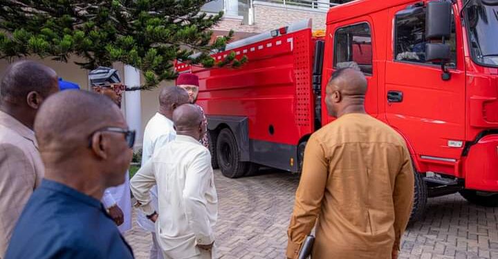 Breaking: Innoson Donates Made-in-Nigeria Fire Truck to Abia State Governor
