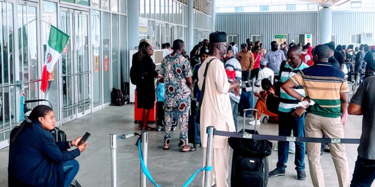 PHOTO: Labour Strike: Passengers Stranded At Nnamdi Azikiwe Airport