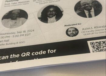 Education Minister on Panel Discussion At Harvard Centre for International Development 