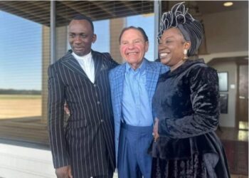Dunamis Pastor, Paul Enenche, Wife Meet American Televangelist Kenneth Copeland