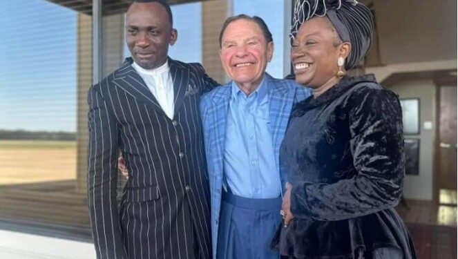 Dunamis Pastor, Paul Enenche, Wife Meet American Televangelist Kenneth Copeland