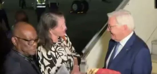 German President Steinmeier arrives Nigeria for three-day visit