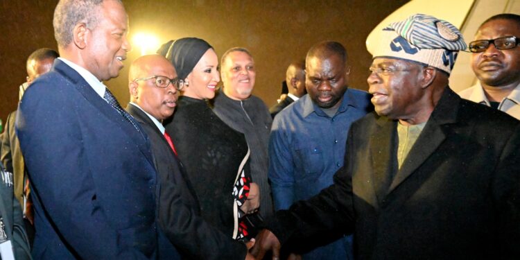 State Defence Minister, Dr Bello Matawalle, Receives Tinubu to South Africa