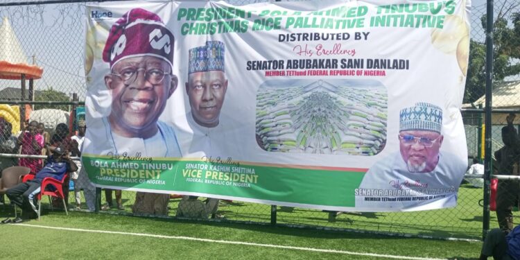 Tinubu Distributes Rice Palliatives to Less Privileged In Taraba