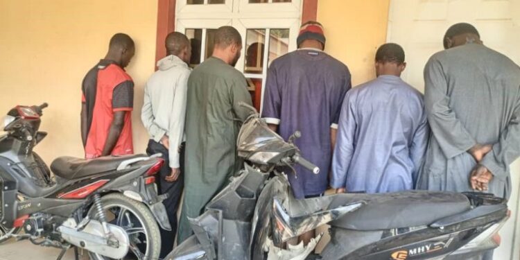 NSCDC Arrests Six Suspected Motorcycle Snatchers in Kano