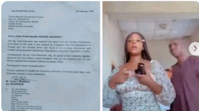 Nnamdi Azikiwe University Expels Student for Assaulting Lecturer