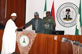 Tinubu swears in RMAFC, FCC commissioners, permanent secretaries