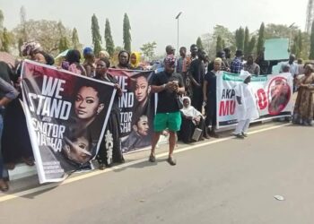 Pro-Natasha protesters march in Kogi central