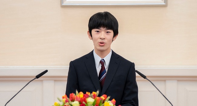 Japanese Prince Hisahito Says Marriage Is Not a Priority
