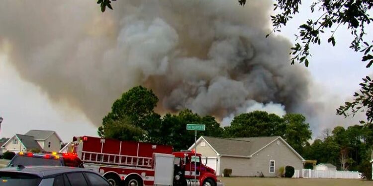 Wildfires Force Evacuations in North and South Carolina as Emergency Declared