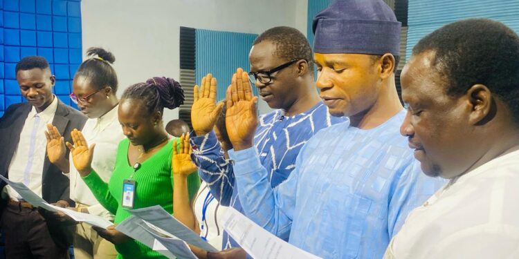 NUJ Taraba News/SUM TV Chapel Swear-in Newly Elected Officials