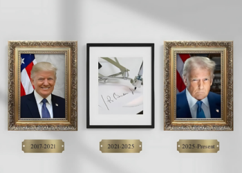 Trump Takes Aim at Biden with Framed Autopen Image