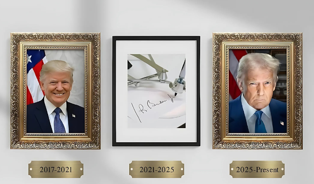 Trump Takes Aim at Biden with Framed Autopen Image