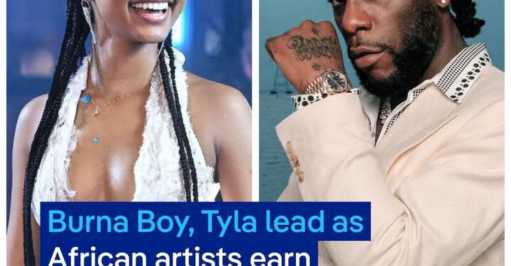 African Artists Rake in $58 Million on Spotify, Burna Boy and Tyla Lead the Charge