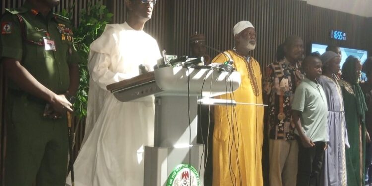 NSA Hands Over Gen.Tsiga, Amb. Yohanna, 17 Other Rescued Kidnap Victims In Abuja