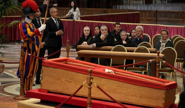 Selfies With Pope Francis Casket Spark Anger As Thousands Gather At Vatican