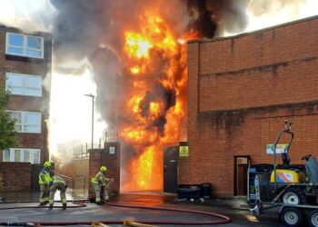 Huge Fire Erupts at London Substation Sending Thick Smoke Over City