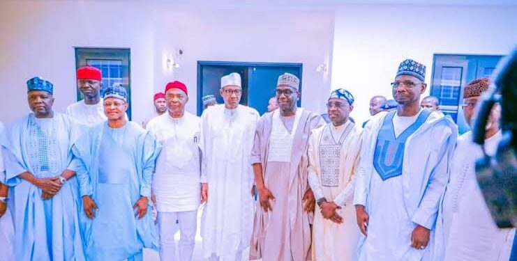 APC Governors Visit Buhari In Kaduna, Say Party Growing Stronger
