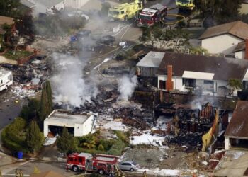 Plane Crashes into Residential Street in San Diego, California