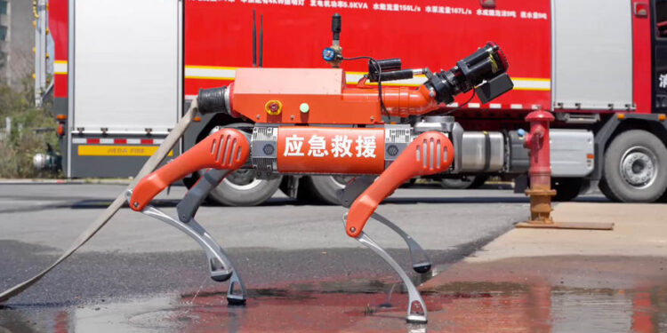 China Unleashes Robot Dogs to Fight Fires and Save Lives