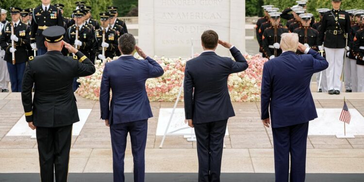 Trump Mixes Tribute with Political Jabs During Memorial Day Speech