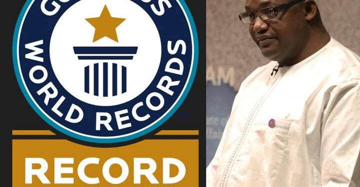 Gambia’s Barrow Breaks Guinness Record with Brief Presidential Speech