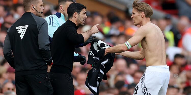 Arteta Fumes Despite Arsenal Comeback Against Liverpool at Anfield