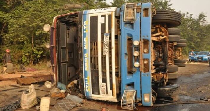 1 Student Dead As Truck Loses Control In Ogun