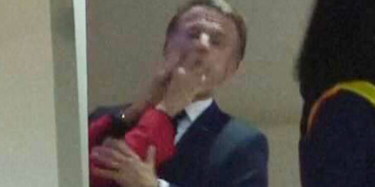 Macron says Playful Shove by Wife Was Just a Joke