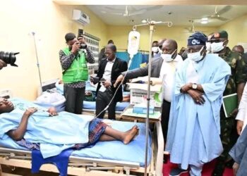 BREAKING: President Tinubu visits victims of Yelwata attacks in the hospital in Benue State