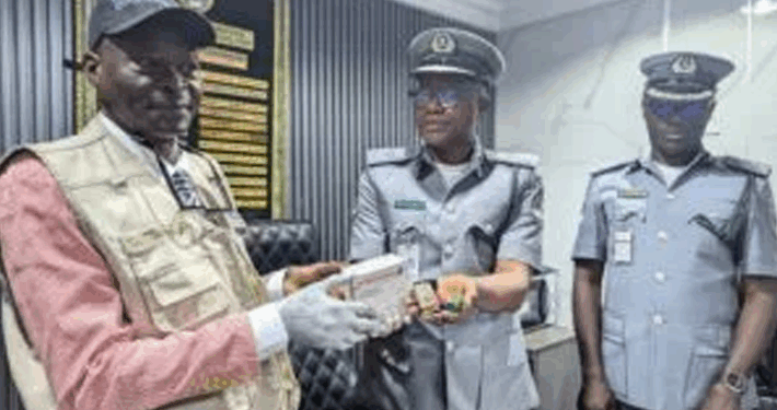 Customs Hand Over Seized 75 Cartridges, Ammunition to Arms Control Centre