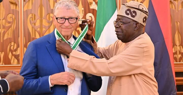 Bill Gates Honoured with CFR Award by President Tinubu