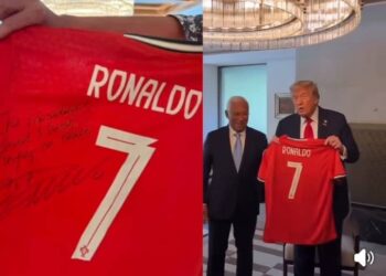 Cristiano Ronaldo Gifts Trump Signed Jersey with Heartfelt “Playing for Peace” Message