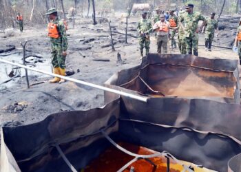 Oil Theft: Army Arrest 46 Suspects, Destroys 23 Illegal Refining Sites in N’Delta