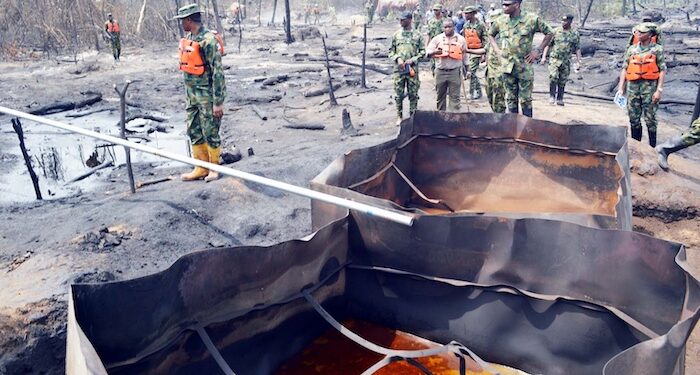 Oil Theft: Army Arrest 46 Suspects, Destroys 23 Illegal Refining Sites in N’Delta