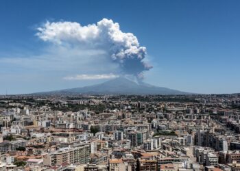 Mount Etna Eruption Sends Giant Cloud Over Sicily