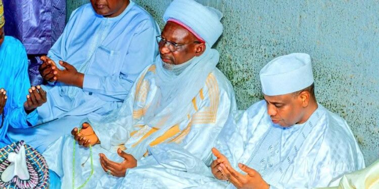 Senator Tambuwal Pays Condolence Visit to Bello Galadanci Over Father’s Passing