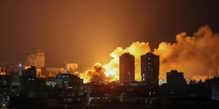 Russian Drone Strikes Kill Two, Injure 13 in New Attack on Kyiv