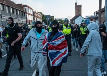 Violent Protests Erupt Again Outside Epping Hotel Housing Asylum Seekers