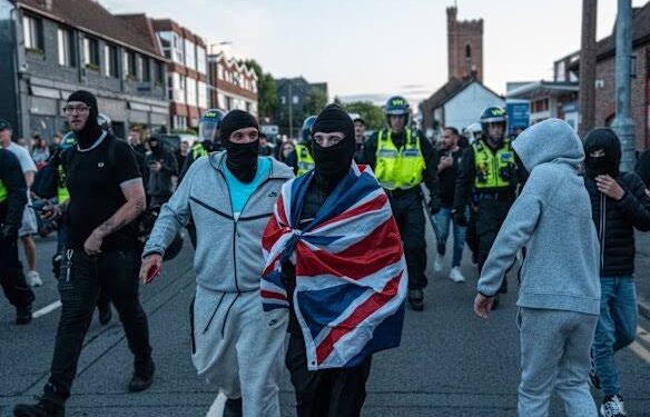 Violent Protests Erupt Again Outside Epping Hotel Housing Asylum Seekers