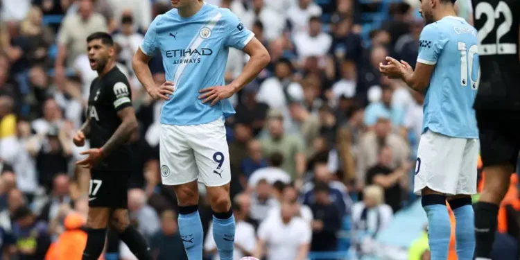 EPL: Underwhelming Man City Fall 0-2 To Tottenham