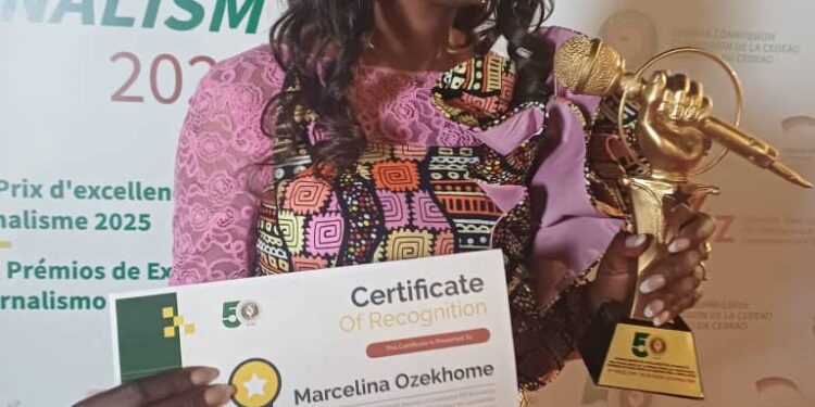 Nigerian TV Journalist Wins ECOWAS Excellence Media Award