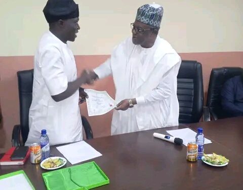 INEC Presents Certificate Of Return To Elected Member Karim 1 State Constituency