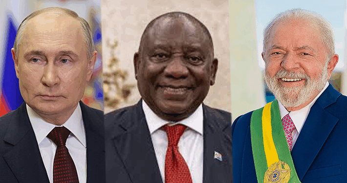 BRICS: Putin Discusses Deeper Cooperation With South African, Brazilian Presidents