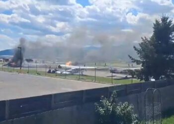 Small Plane Crashes Into Parked Aircraft at Montana Airport Causing Fire