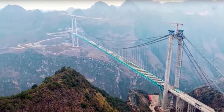 Italy Plans Longest Suspension Bridge While China Nears Completion of Highest Bridge