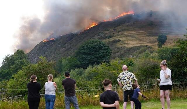 Wildfire Erupts on Arthur’s Seat in Edinburgh