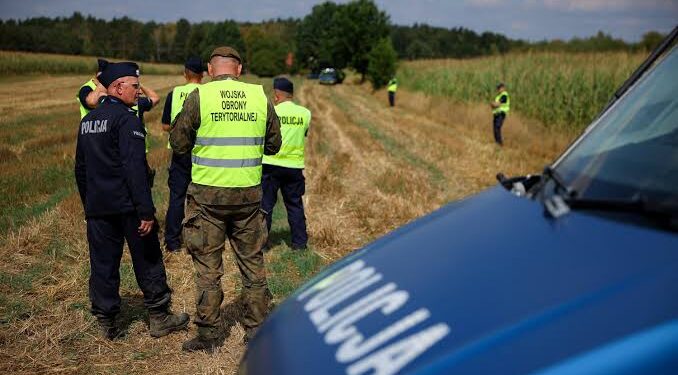 Suspected Russian drone crashes in Polish field