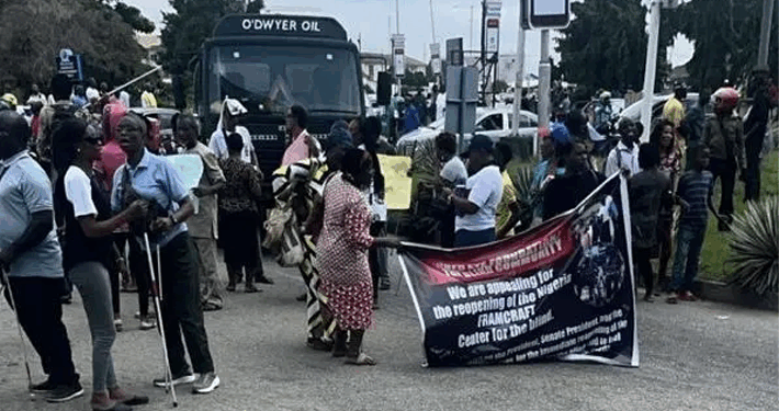 Yusuf Meets With Protesting Visually Impaired Persons